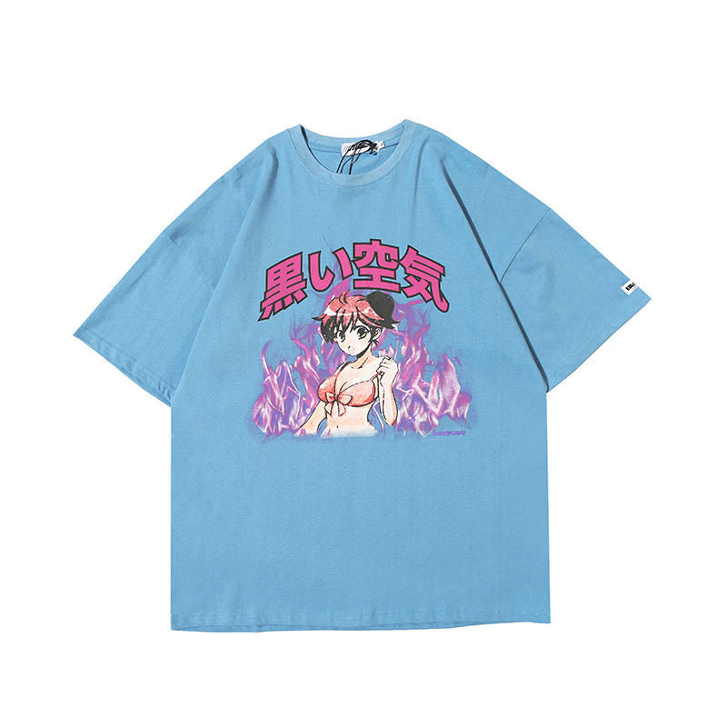 T-shirt imprimé flamme