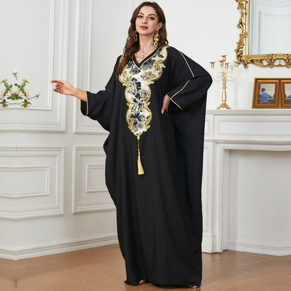 Robe super ample avec pompon pour femme