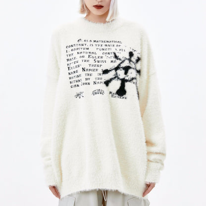 Special-interest Design Loose Round Neck Sweater