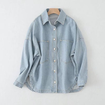 Women's Urban Casual Washed Denim Jacket