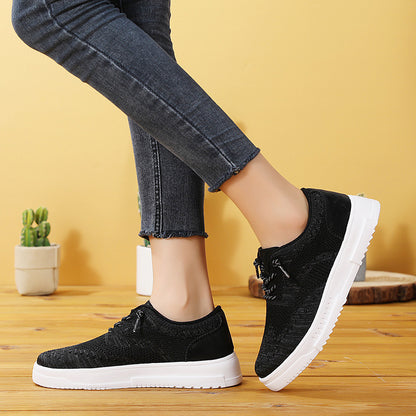 Mesh Breathable Canvas Shoes Block Couple Shoes