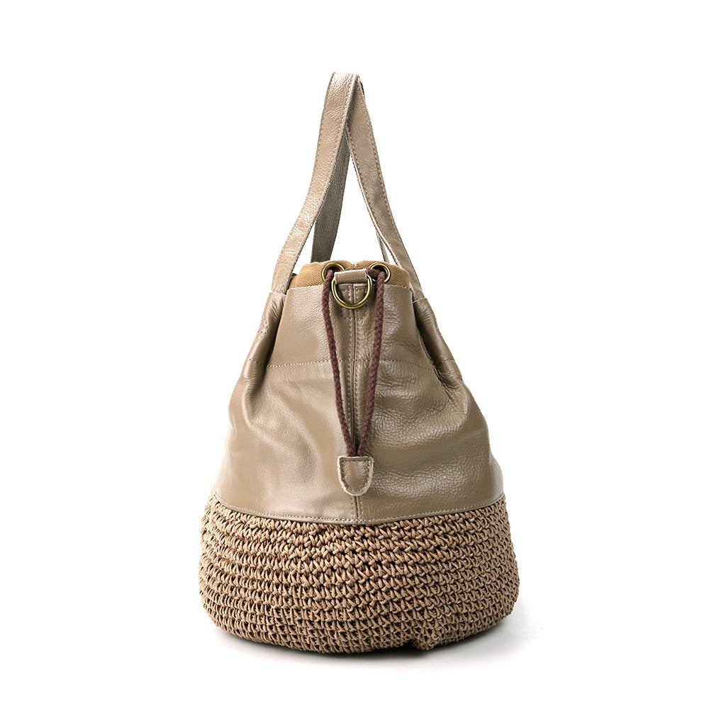 Bolso tote vintage estilo Mori para mujer