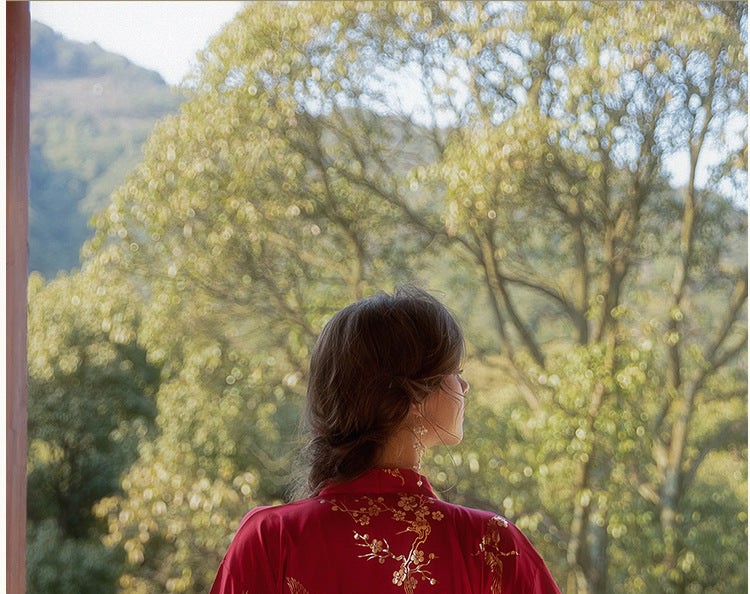 Camisón de plumas para mujer boda