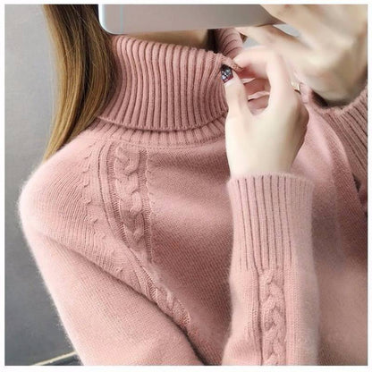 Pull à col roulé Idle Style pour femmes