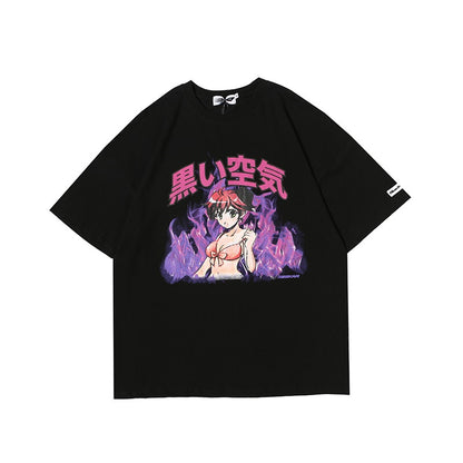 Flame print T-shirt