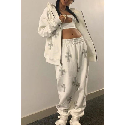 Sweater Trousers Casual Sports Two-piece Suit Women