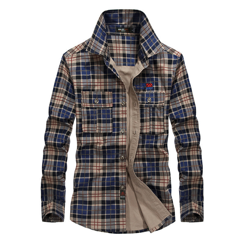 Men's Plaid Casual Shirt