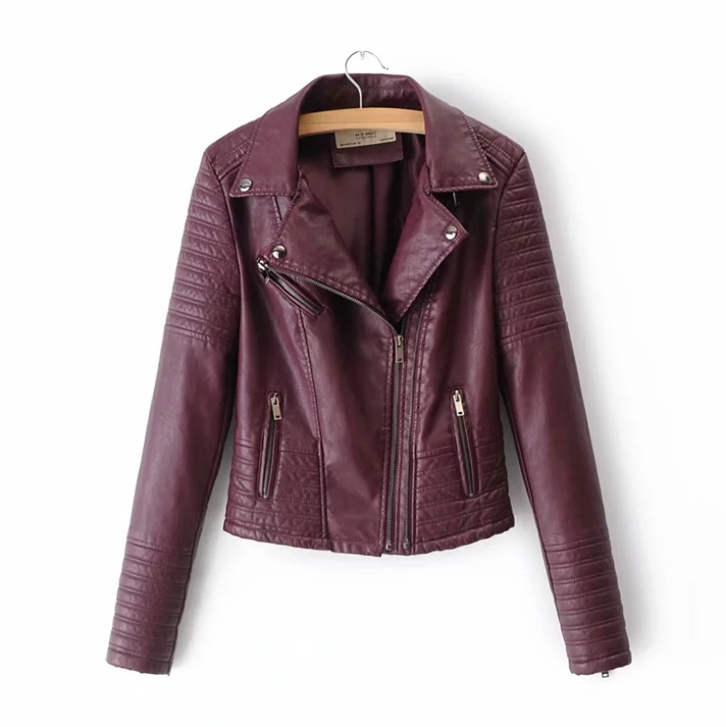 Cuir moto cuir femme