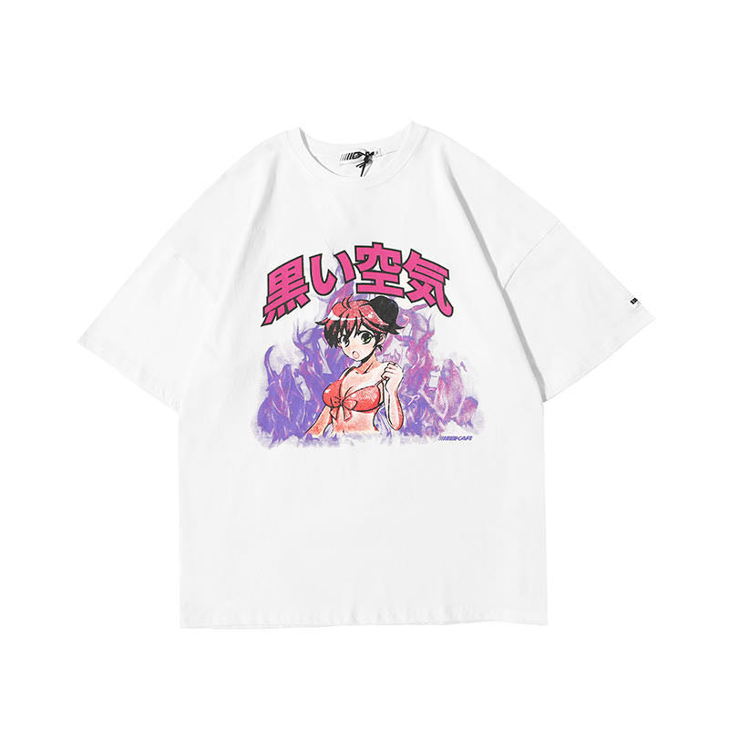 Flame print T-shirt