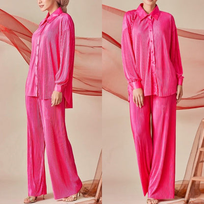 Malaysia Indonesia Clothing Suit Pleated Baggy Pants