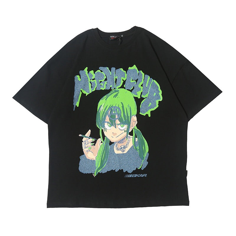 Camiseta estampada manga corta 