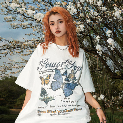 Butterfly Summer Short Sleeve T Shirt