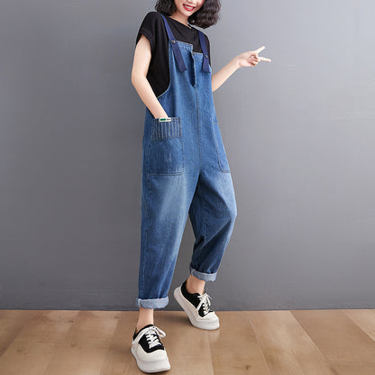 Salopette en Denim ample et décontractée pour femmes, nouvelle mode rétro