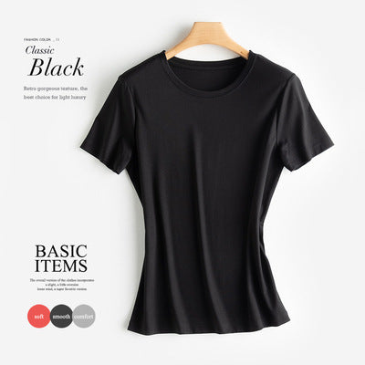 Silk cotton T-shirt