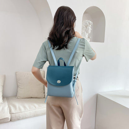 New Style Female Large-capacity Backpack Cowhide Leisure