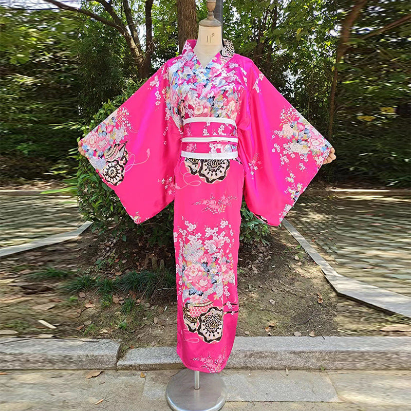 Traje tradicional de mujer Albornoz Anime Cosplay Traje de fotografía Kimono