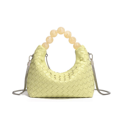 Bolso de mano de perlas de estilo sencillo para mujer