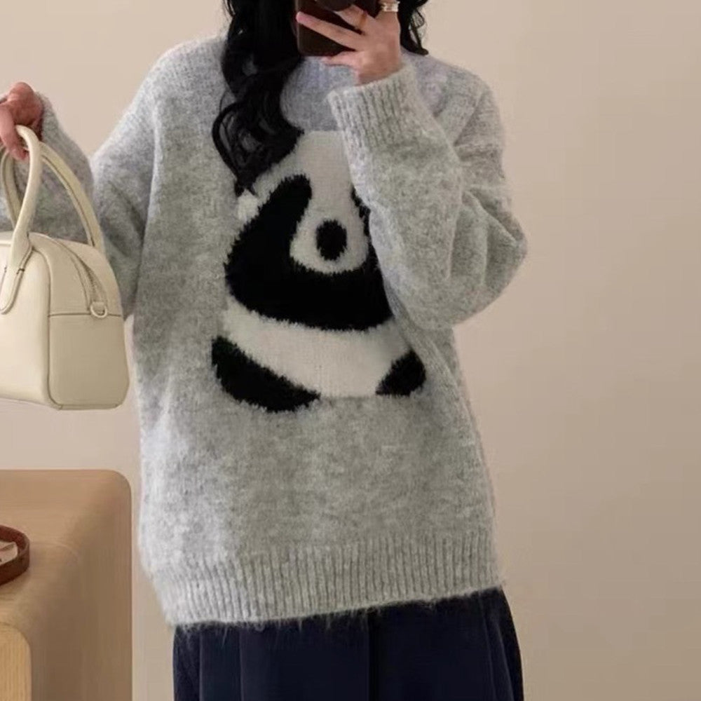 Pull paresseux panda mignon femme