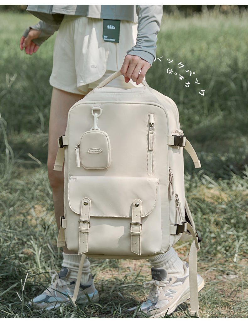 Mochila ligera y de gran capacidad para viajes y acampadas para mujer