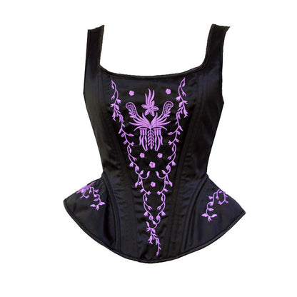 High-end Embroidery Chinese Style Plastic Top With Double Shoulder Straps To Close The Waist