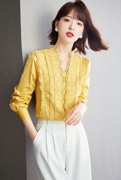 Spring French Blouse Design For Women