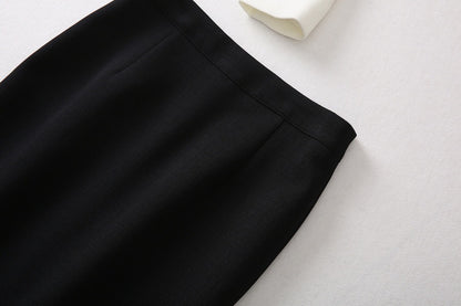 V-neck Small Suit Package Hip Skirt Commuting Suit