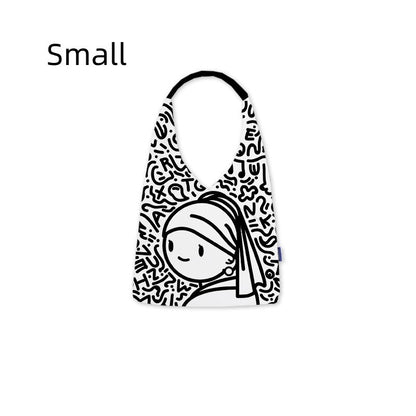 Bucket Bag Retro Canvas Large Capacity Shoulder Bag