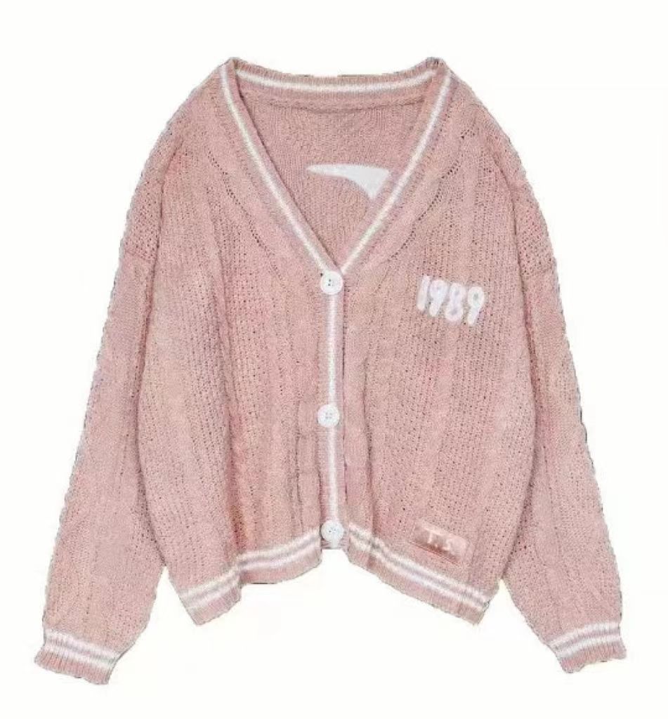 Cardigan brodé en tricot, pull ample et décontracté, d'apparence jeune, de tempérament