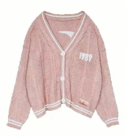 Knitwear Embroidered Cardigan Temperament Youthful-looking Loose Casual Sweater