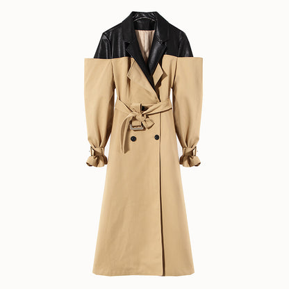 Women's Double Breasted Overknee Coat