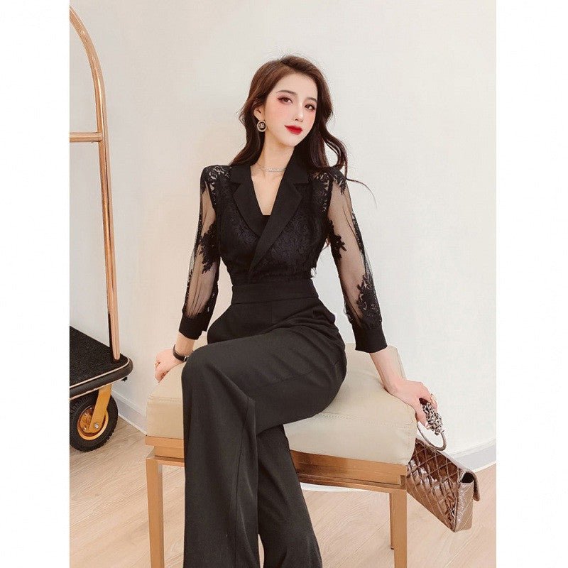 The New Female Fried Street Show Long Legs Slim Slimming Bodysuit