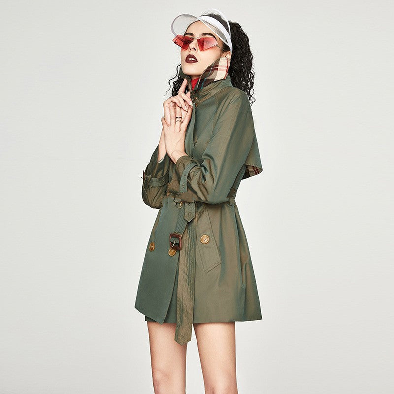 Women's Trench Coat Mid-length Korean Style Spring And Autumn