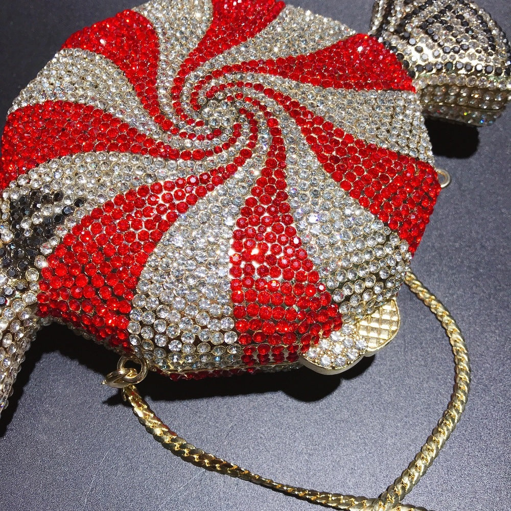 Creative Simple Candy Shape Diamond Bag