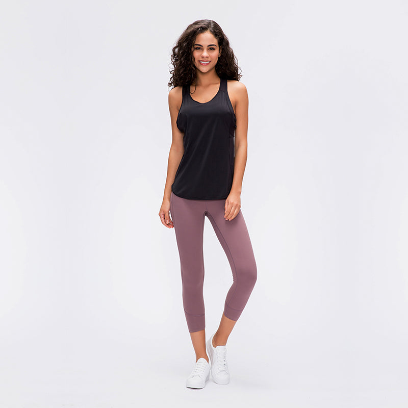 Blusa deportiva para mujer con ropa de yoga