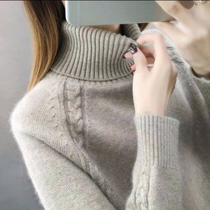 Women's Idle Style Turtleneck Sweater