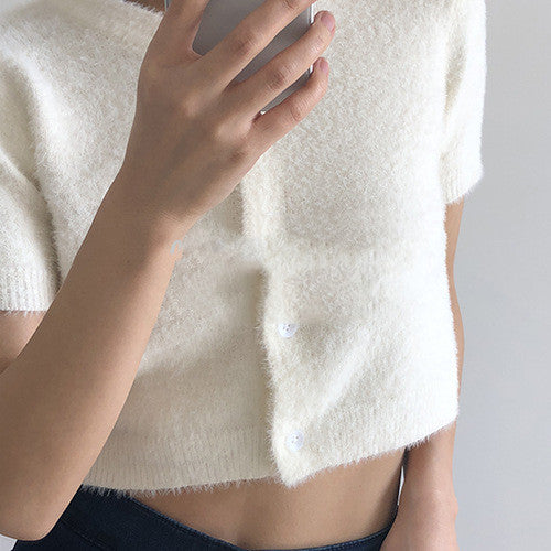 Mohair knit top