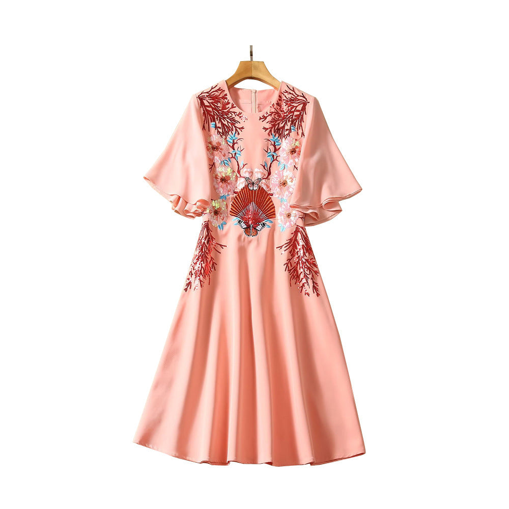 Summer Female Embroidery Princess Dress