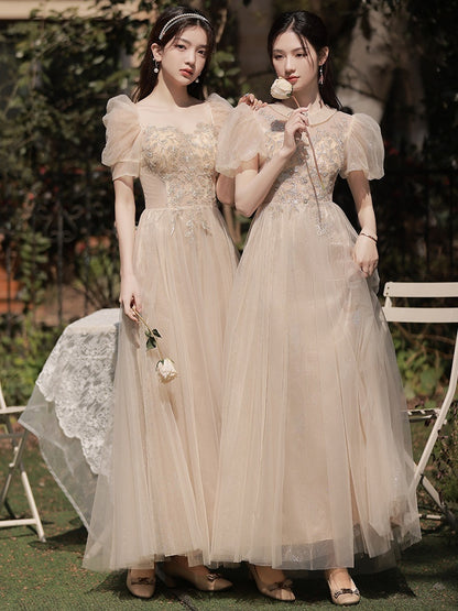 Women's Fashionable Elegant Long Slimming Bridesmaid Dress