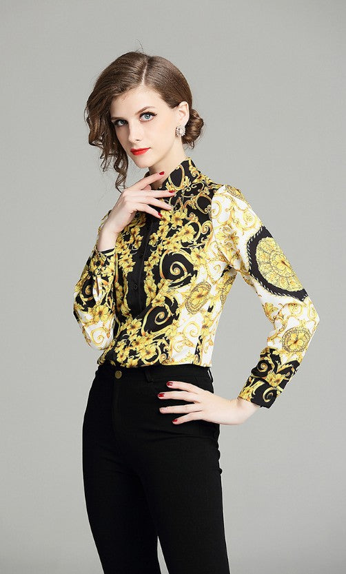 New style printed top in Europe