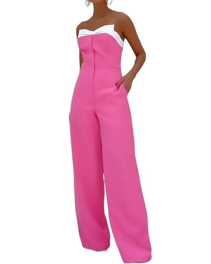 European And American Ladies Summer Fashion Sleeveless Jumpsuit