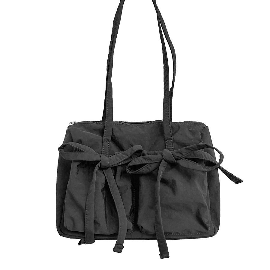 Bolso informal con lazo de gran capacidad para mujer