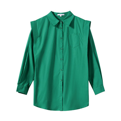 Camisa verde Commuter OL de Design Sense