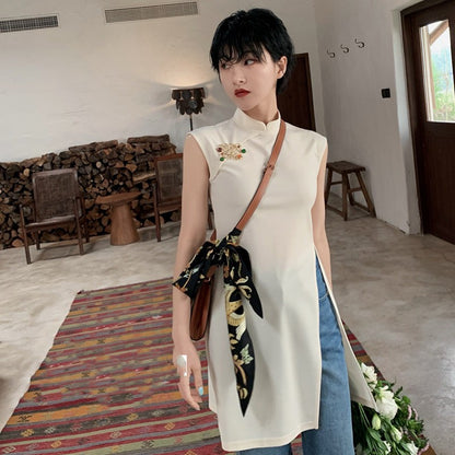 Women's Chinese-style Retro Improved Cheongsam Sleeveless Top