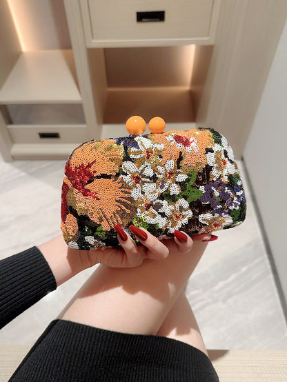 Embroidered Women's Fashion Personality Banquet Bag