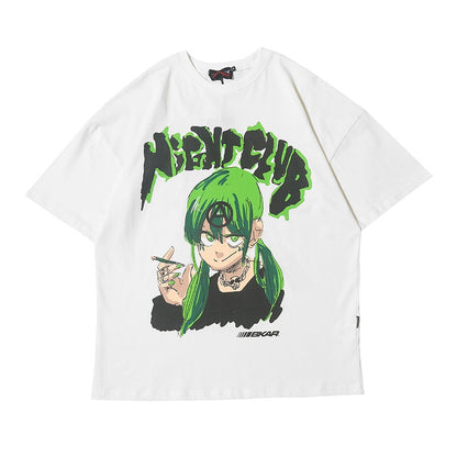 Camiseta estampada manga corta 