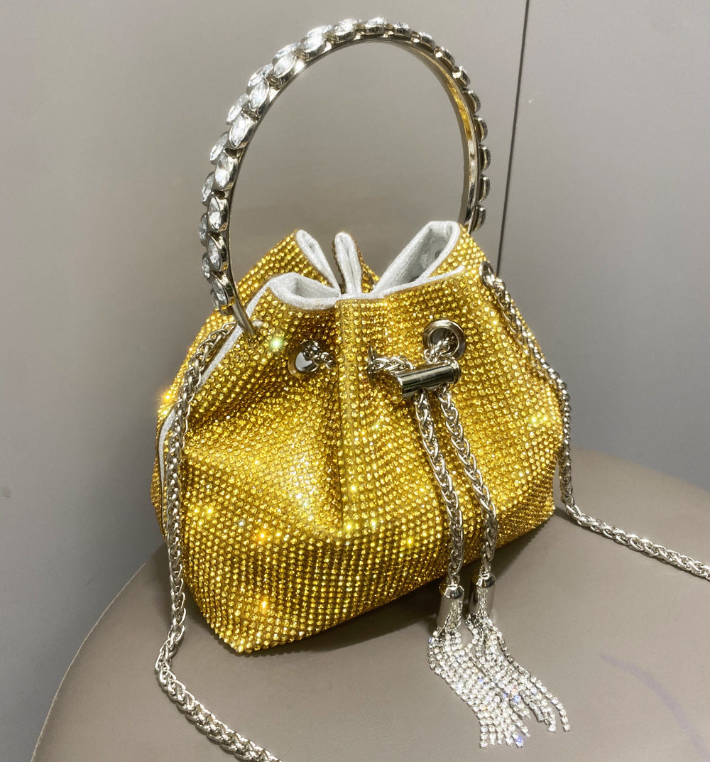 Bolso de mano con brillantes diamantes europeos y americanos para mujer