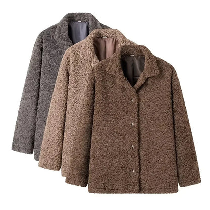 Loose And Lazy Style Warm Temperament Women's Coat