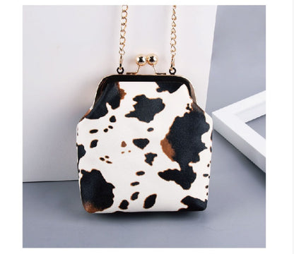 Cute Cow Clip Bag Versatile Cross One Shoulder