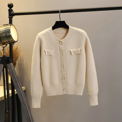 Knitted cardigan women's autumn winter sweater coat