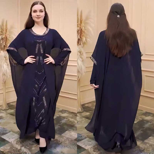 Traje de gasa Vestido de bata de moda para mujer